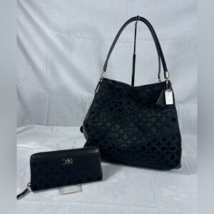 Coach Bag and wallet set VGUC